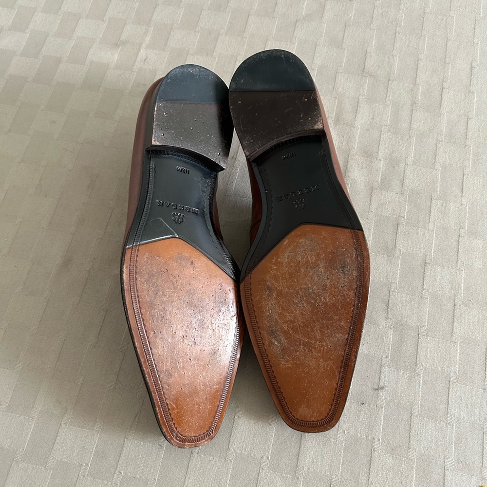 Mezlan Tours Calfskin Leather Horsebit Loafers - Picture 9 of 12